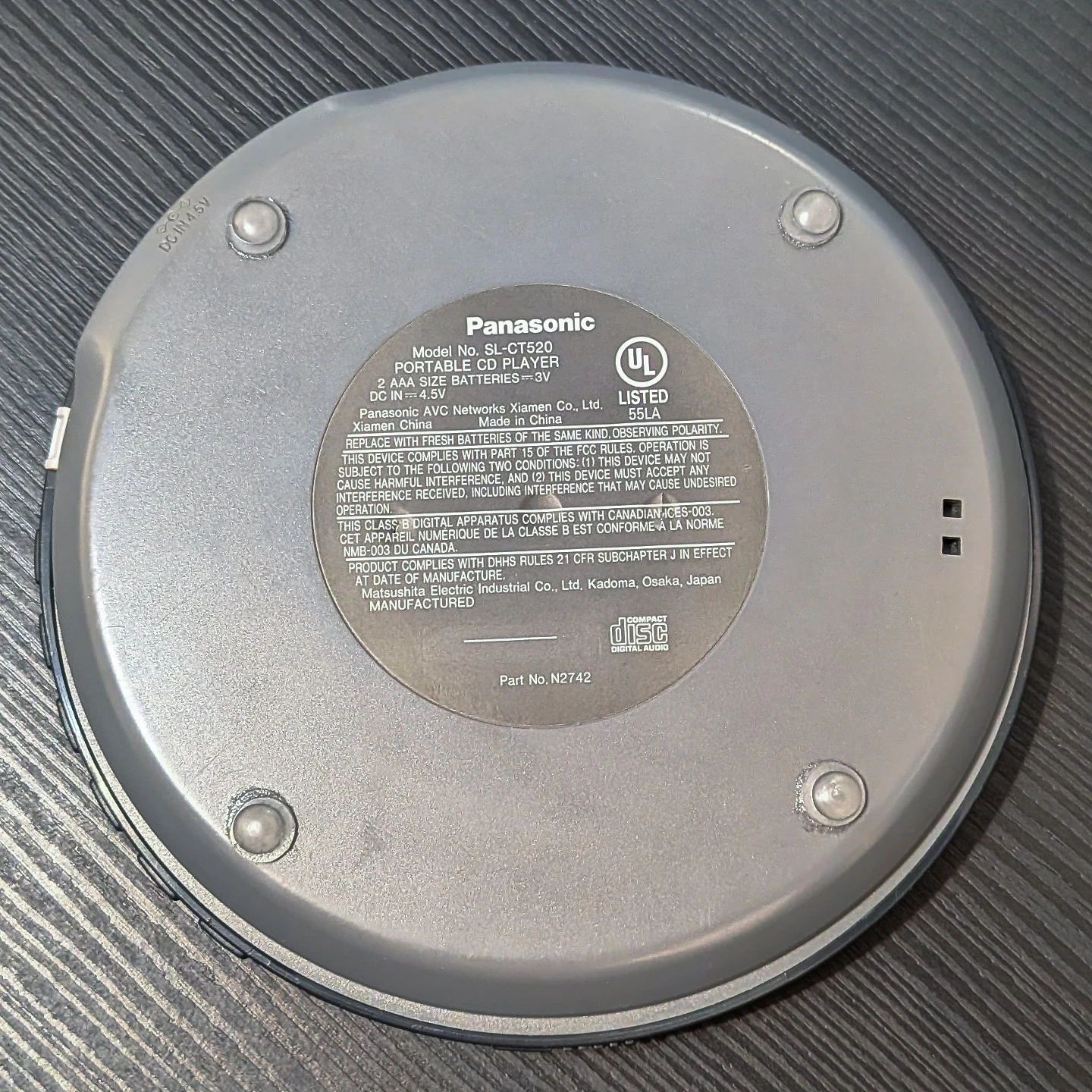Portable CD/mp3 Player Panasonic SL-CT520 - photo 2