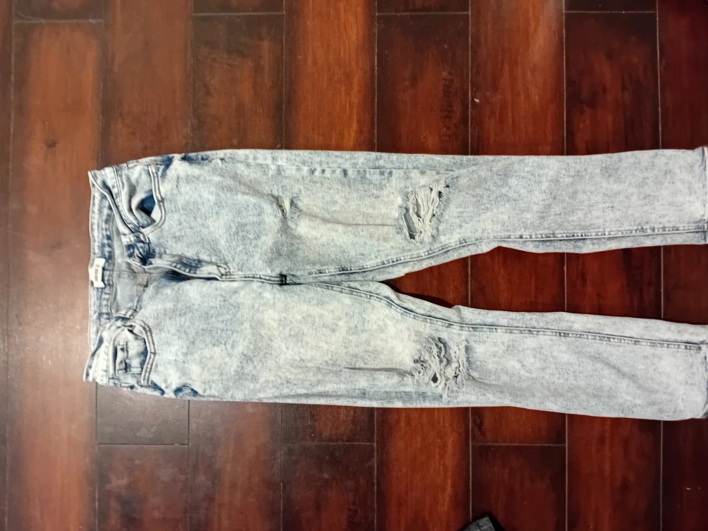 Acid Wash Ripped Jeans