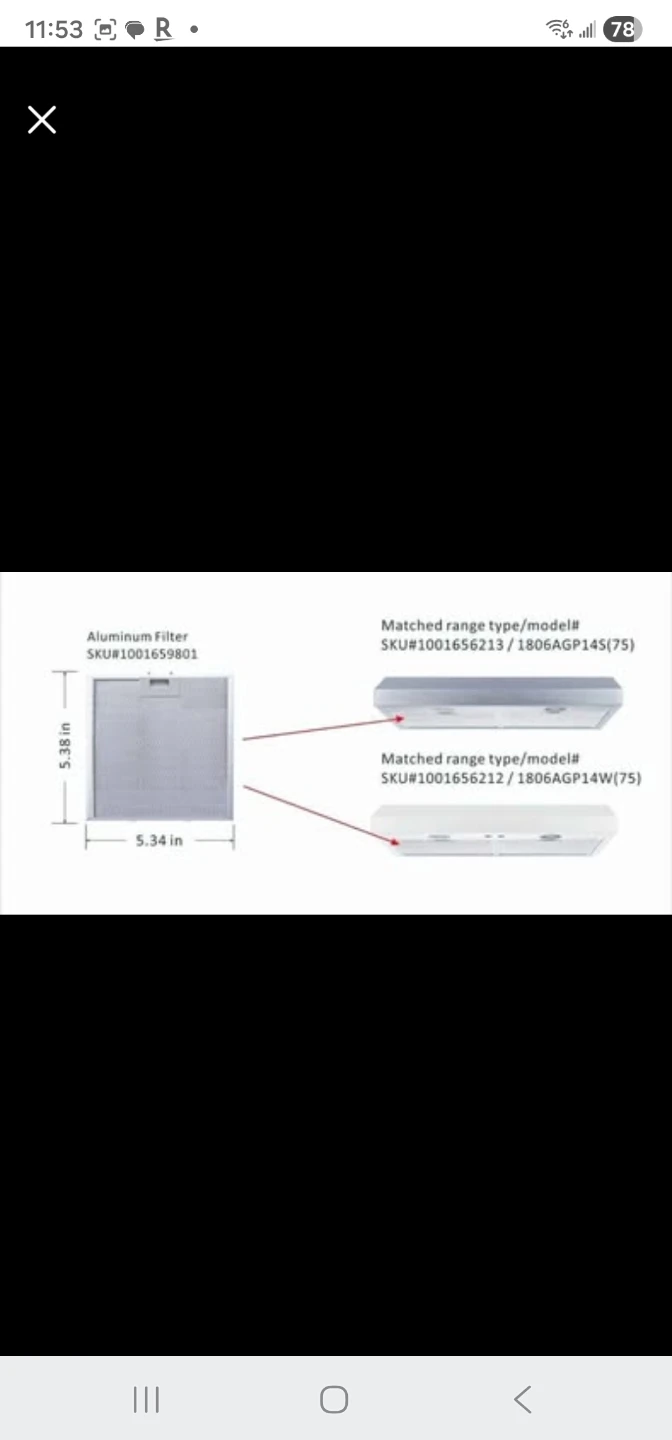 White Range Hood with Aluminum Filters - photo 4