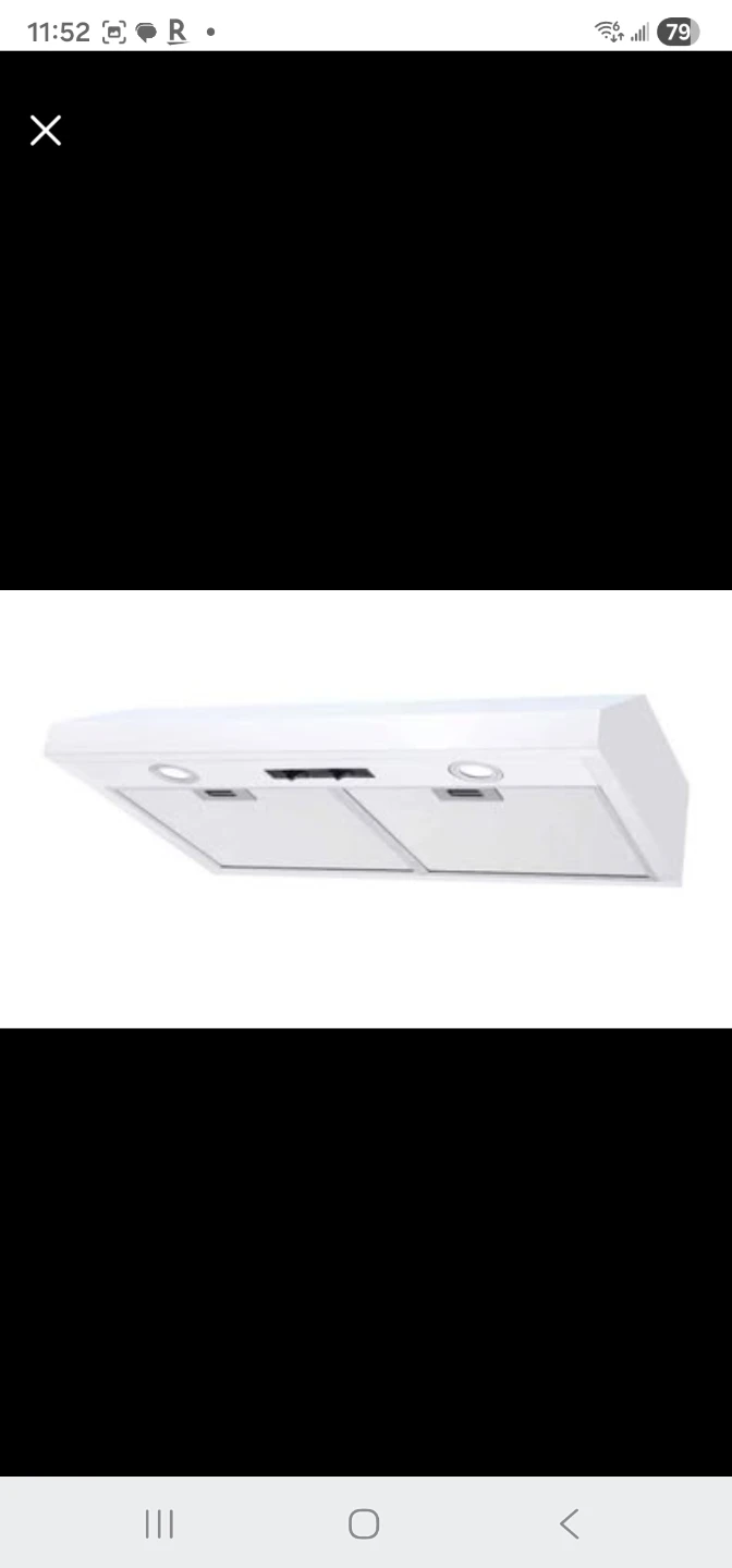 White Range Hood with Aluminum Filters - photo 5