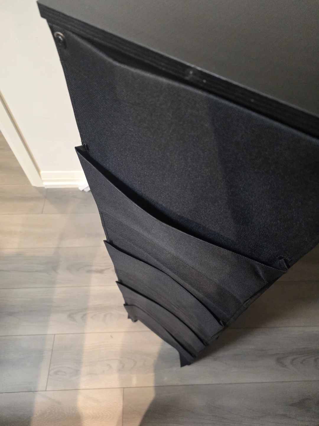 Black 6-Drawer Fabric Dresser - photo 2