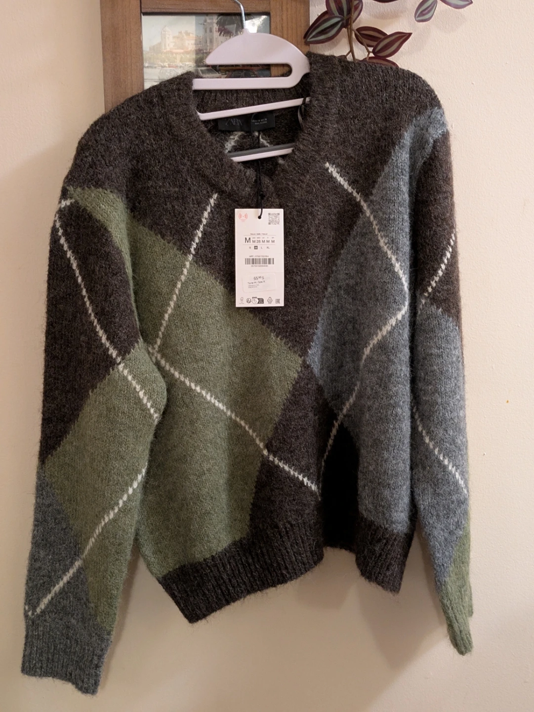Argyle Sweater - Size M