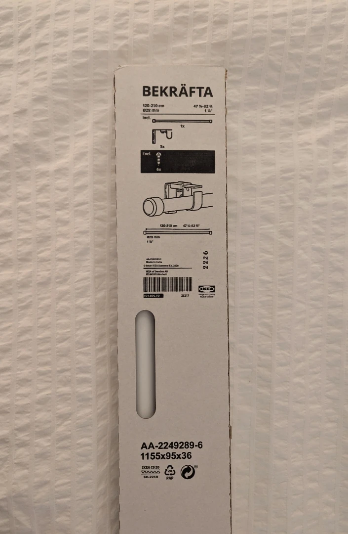 IKEA BEKRÄFTA Curtain Rod (120-210cm)