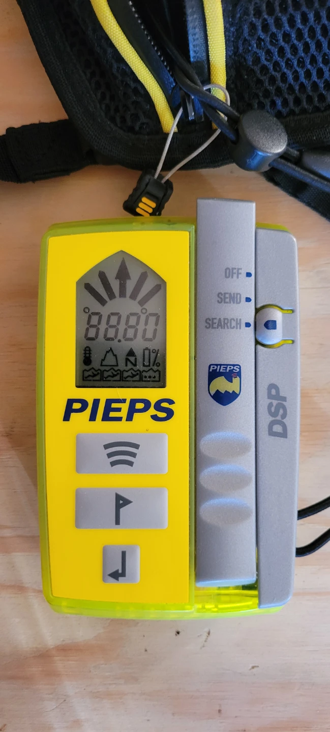 Pieps DSP Avalanche Beacon with Harness