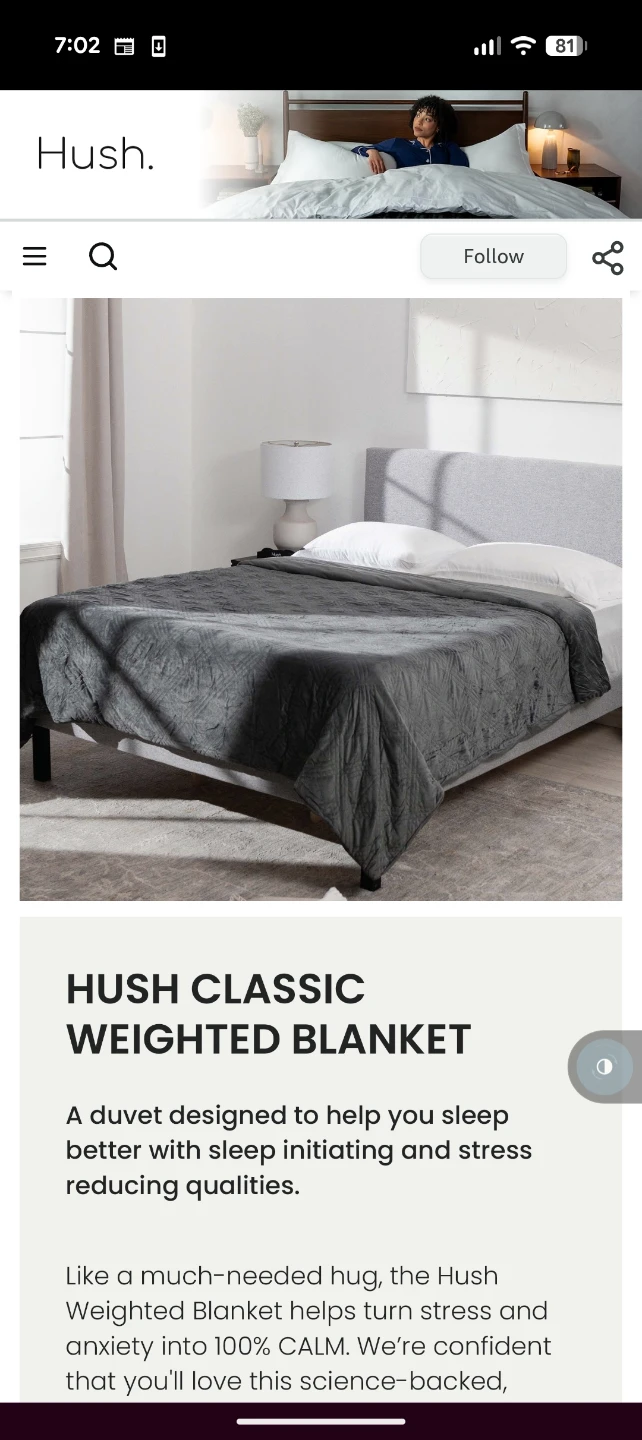 Hush Classic Weighted Blanket - photo 3
