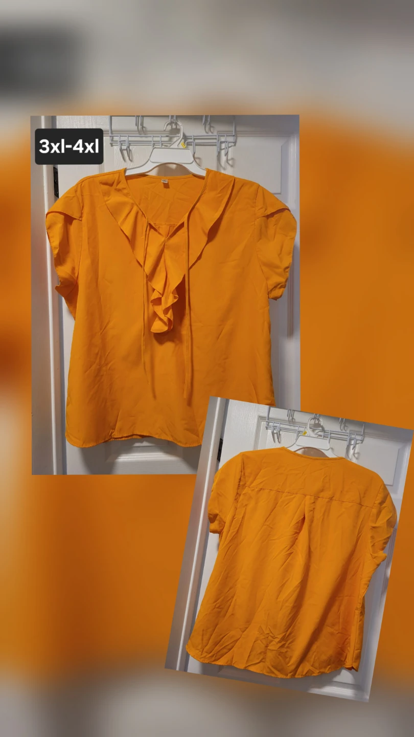 Ruffle Blouse - Size 3XL-4XL