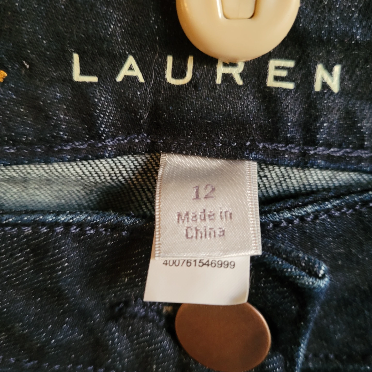 ♥️ Lauren Conrad Denim Button Front Skirt - Size 12 - photo 2