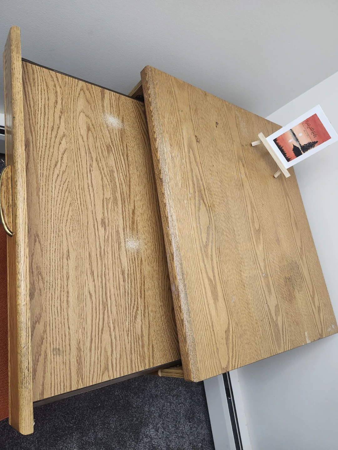 Wooden Desk with Drawer - photo 5