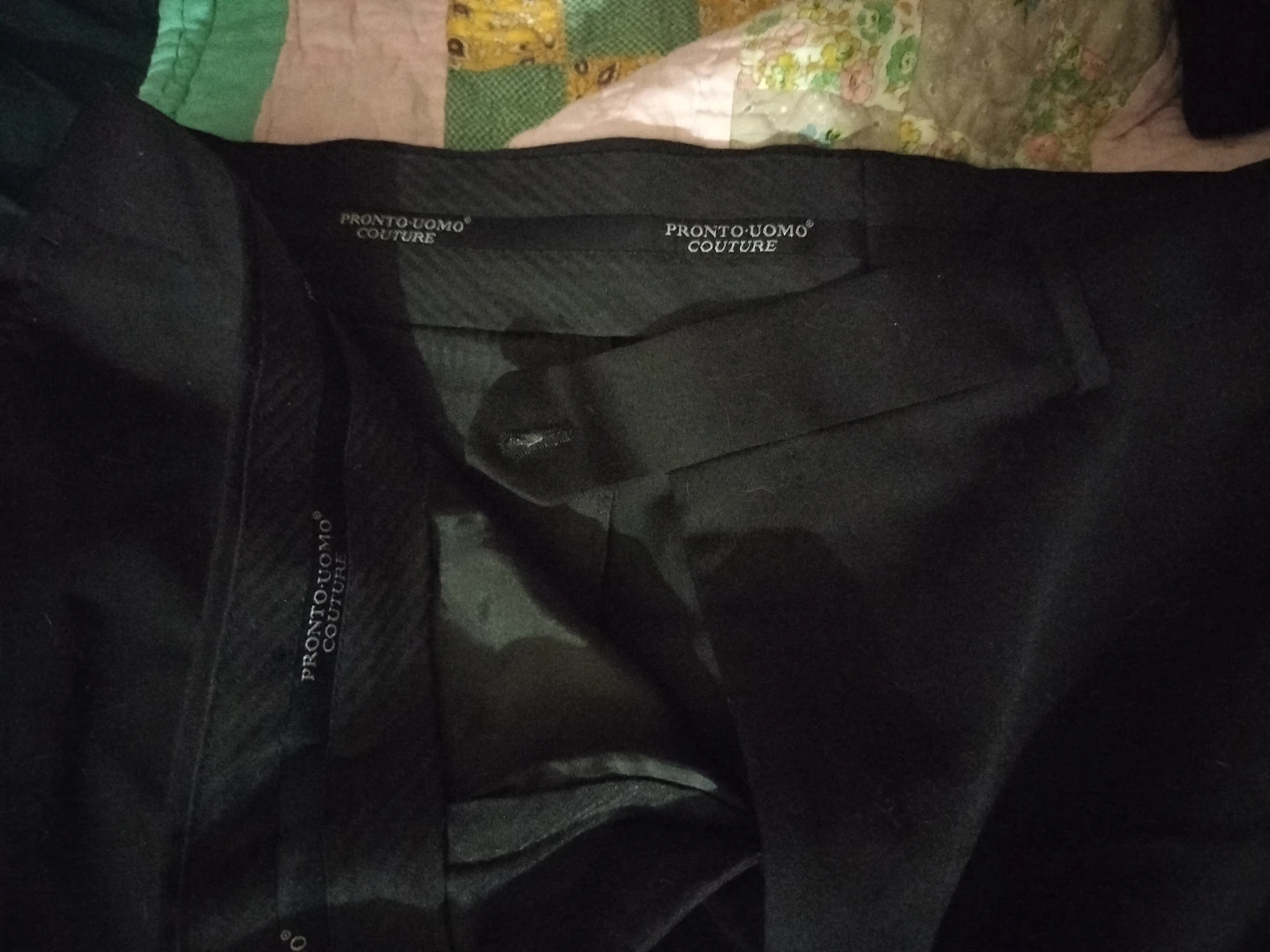 Pronto Uomo Couture Black Dress Pants