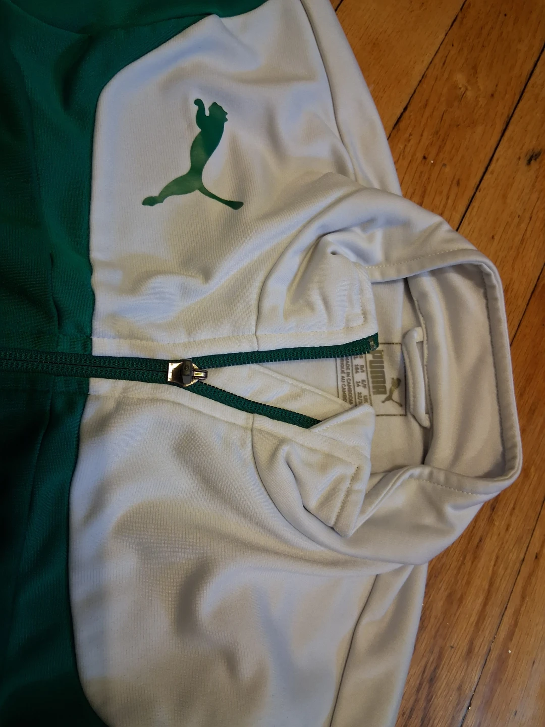 Puma Green & White Track Jacket - photo 2