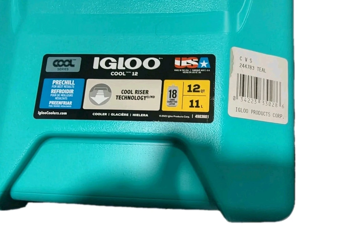 Igloo Cool 12 Quart / 18cans Cooler - Teal - photo 3