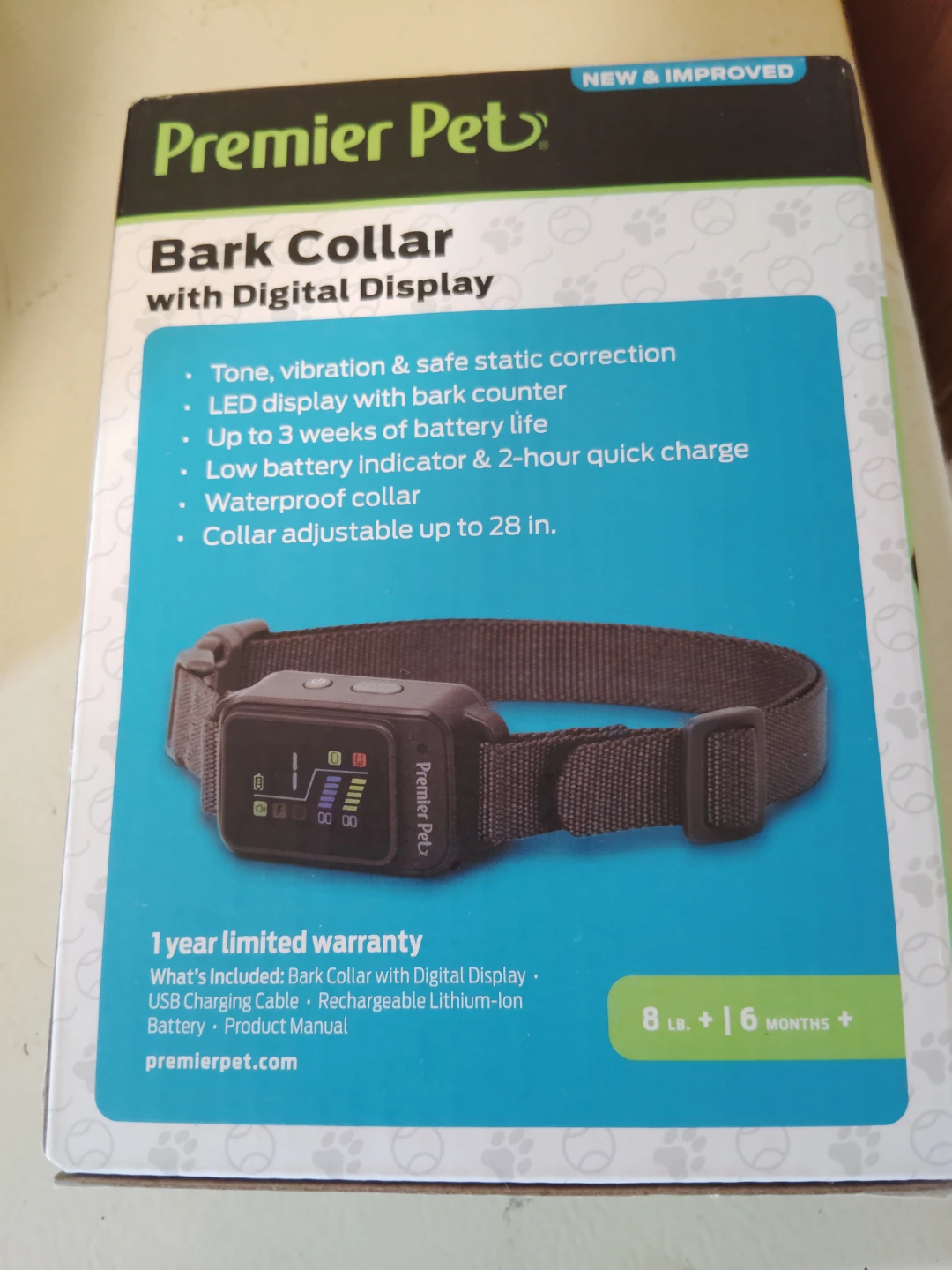 PREMIER PET BARK COLLAR WITH DIGITAL DISPLAY..FOR 8 LB - photo 2