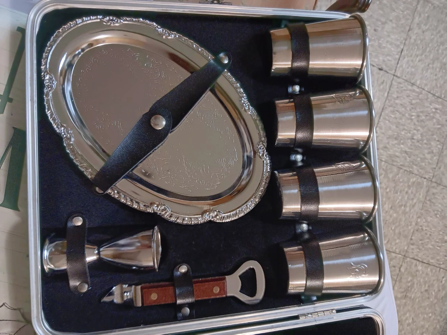 Vintage Stainless Steel Bar Set - photo 2