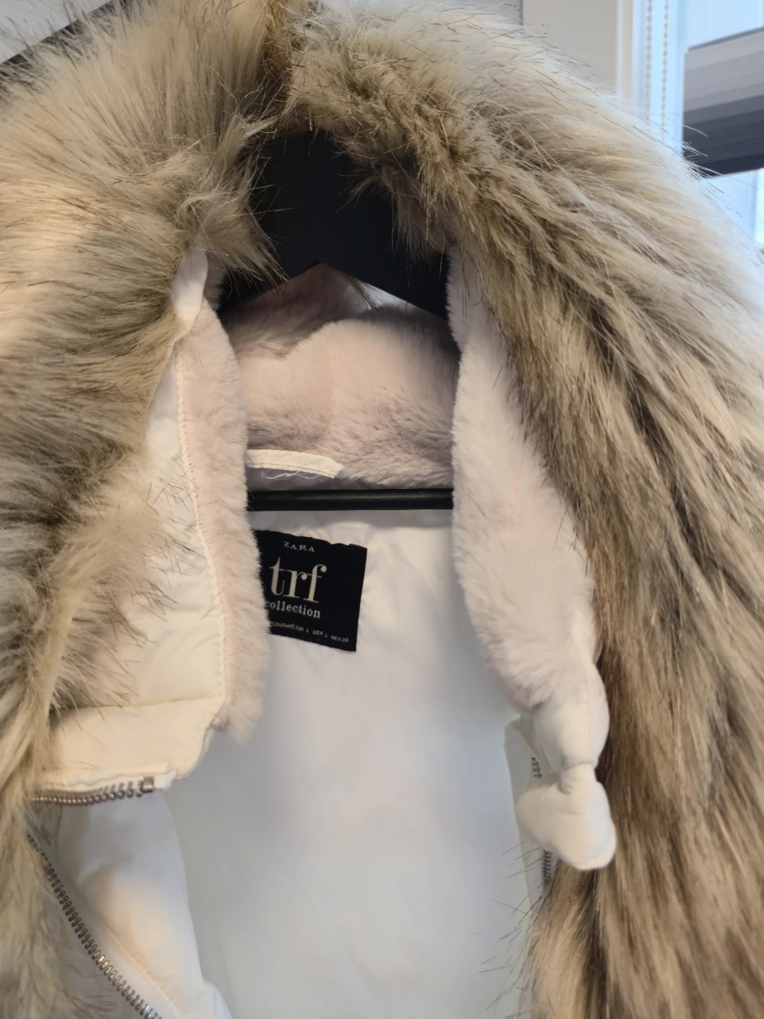 Zara trf Collection White Puffer Jacket (L) - photo 2