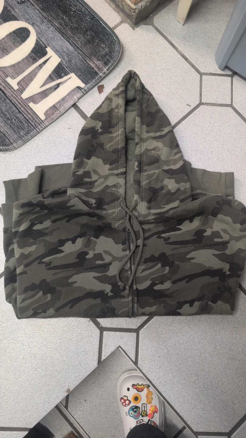 Camo Zip-Up Hoodie