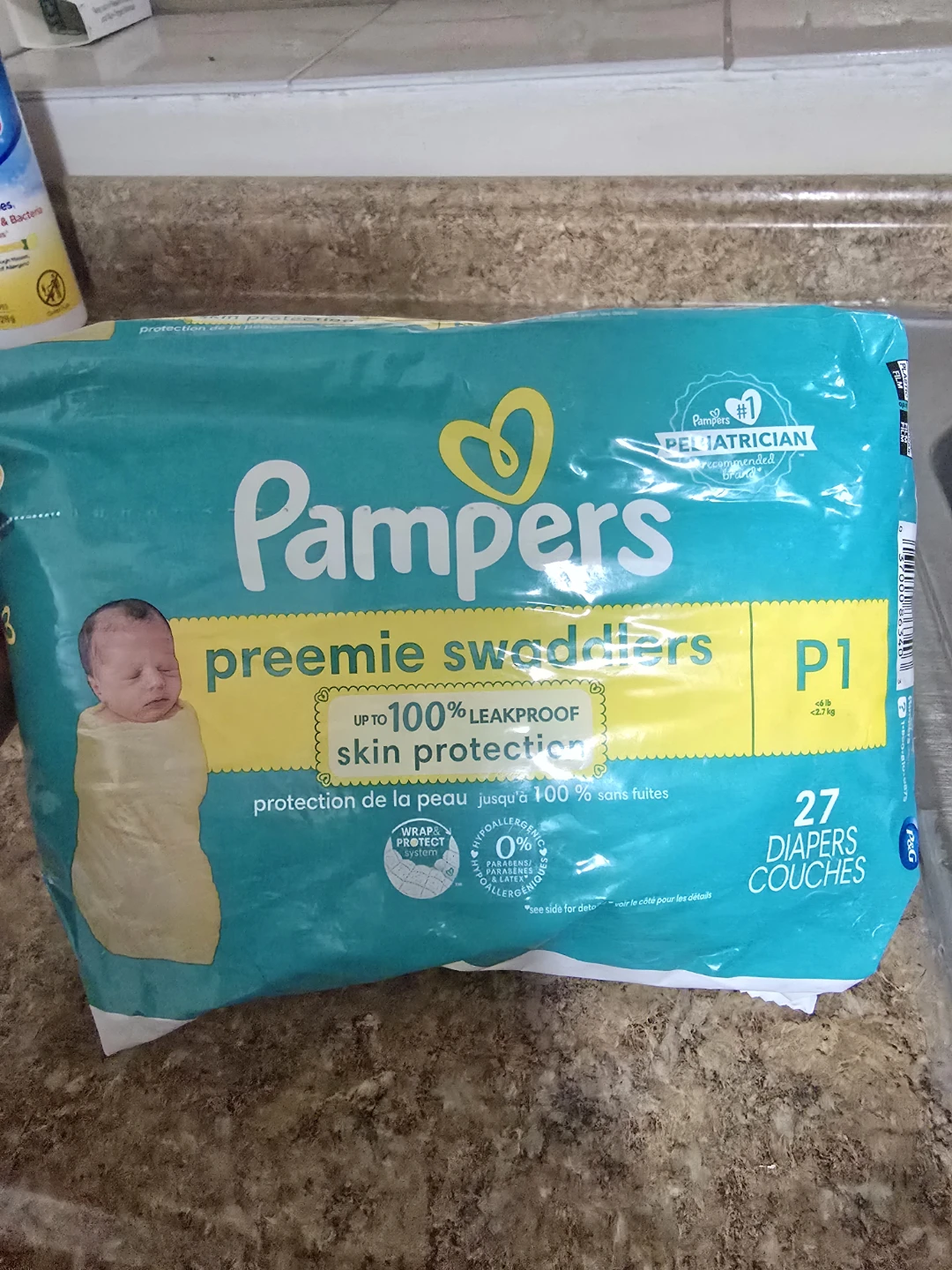 Pampers Preemie Swaddlers P1 - 27 Diapers