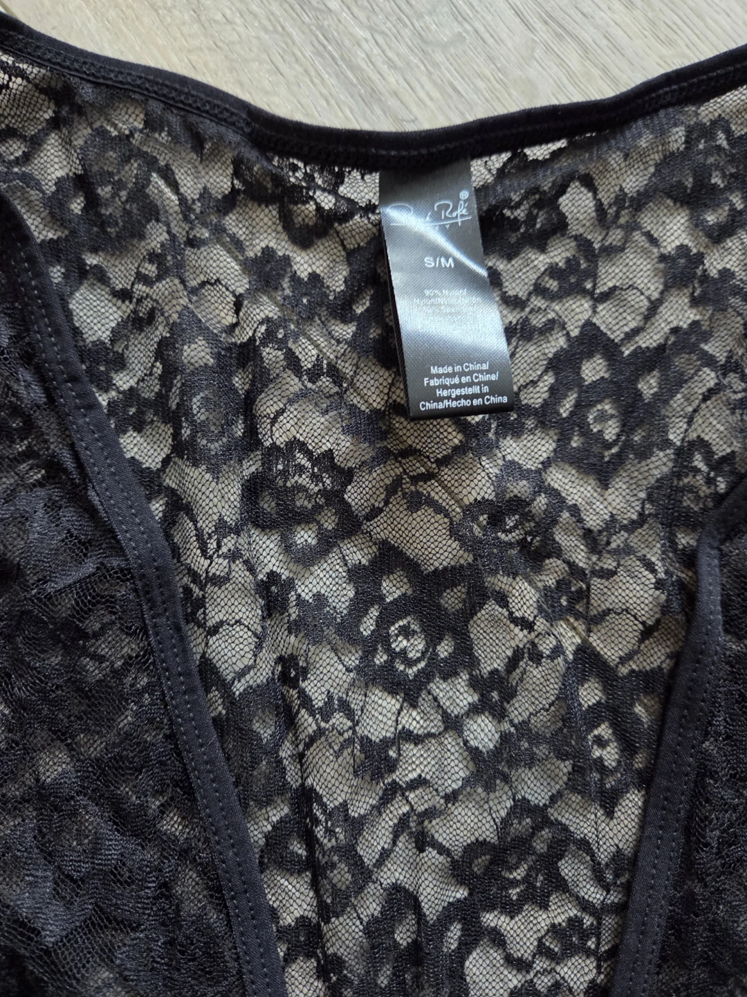 Black Lace Lingerie Bodysuit & Choker Set - photo 3
