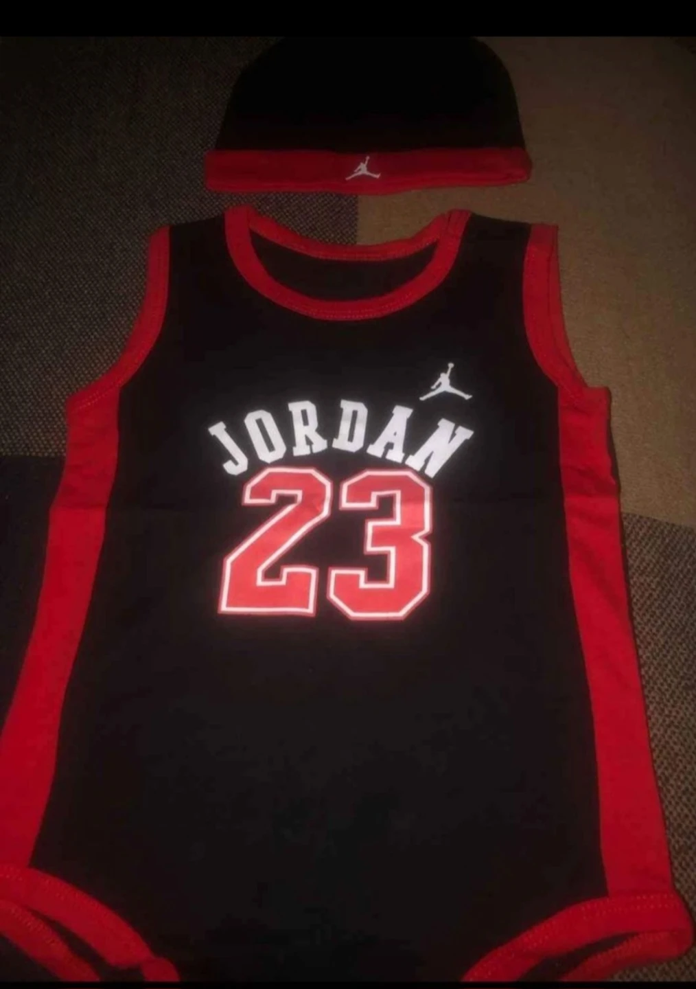 Jordan Baby Bodysuit & Hat Set