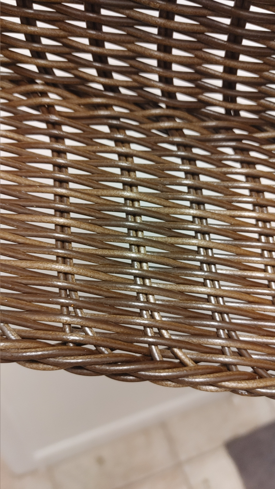 Brown Plastic Wicker Basket - photo 5