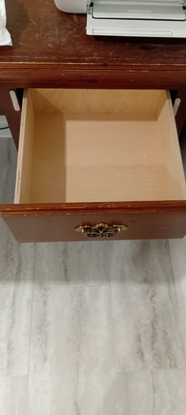 Wooden Desk with Drawers - photo 3
