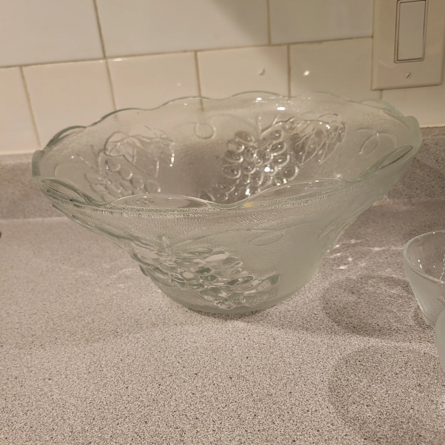 Punch Bowl Set with Cups and Hooks