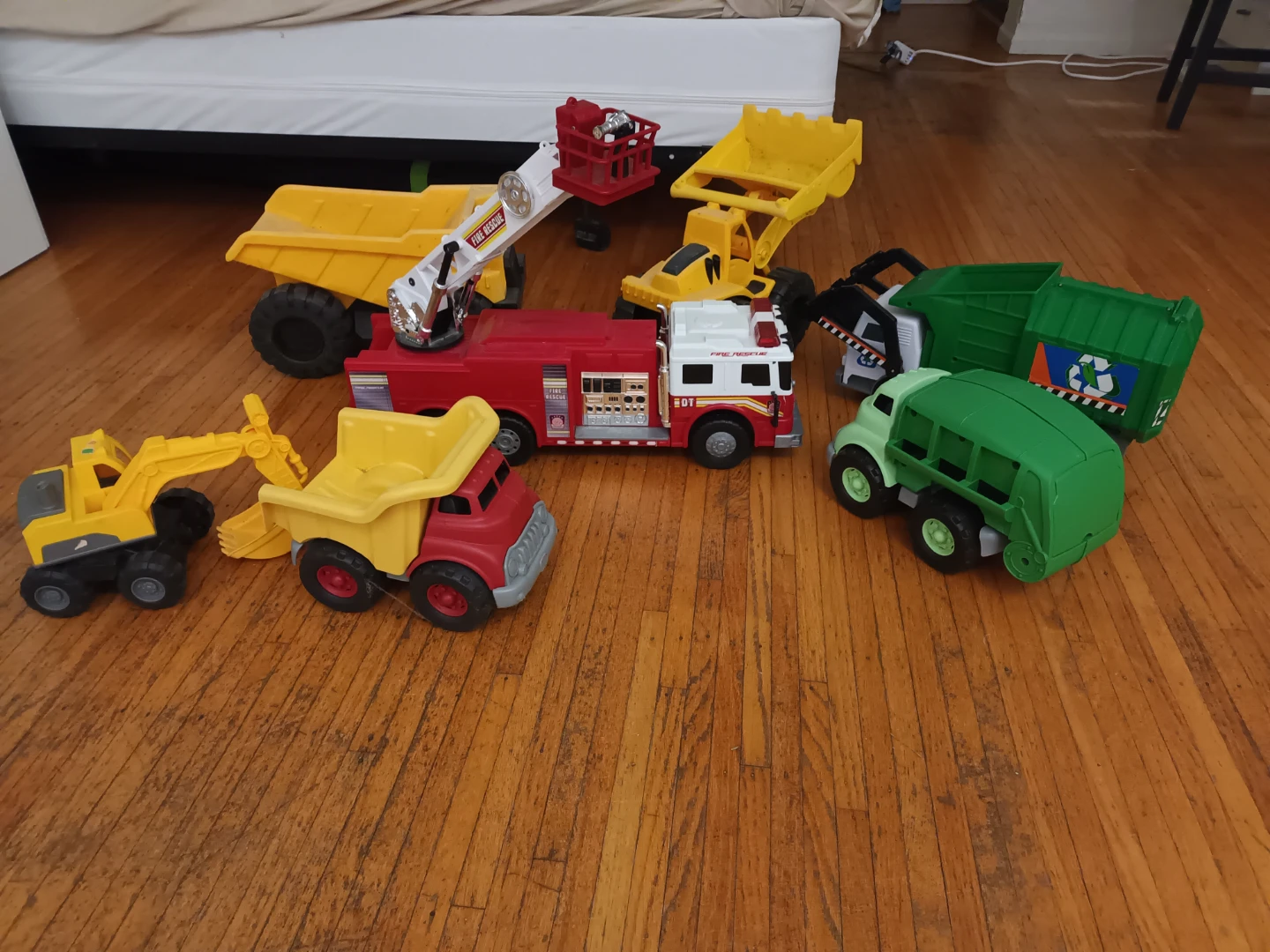 Tonka Truck Set - Fire, Dump, Excavator, recycling, garbage - photo 2