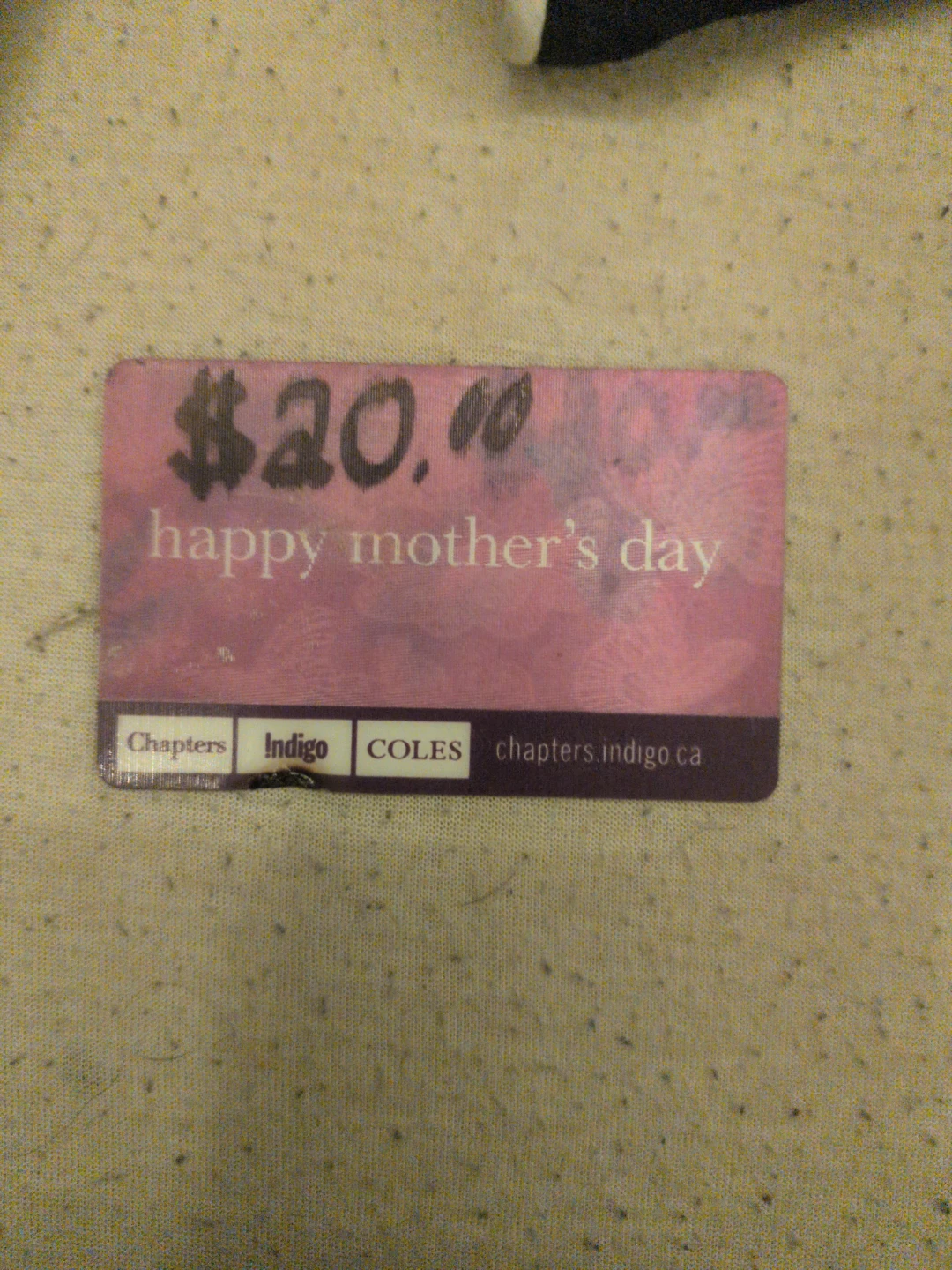 Chapters Indigo Coles $20 Giftcard