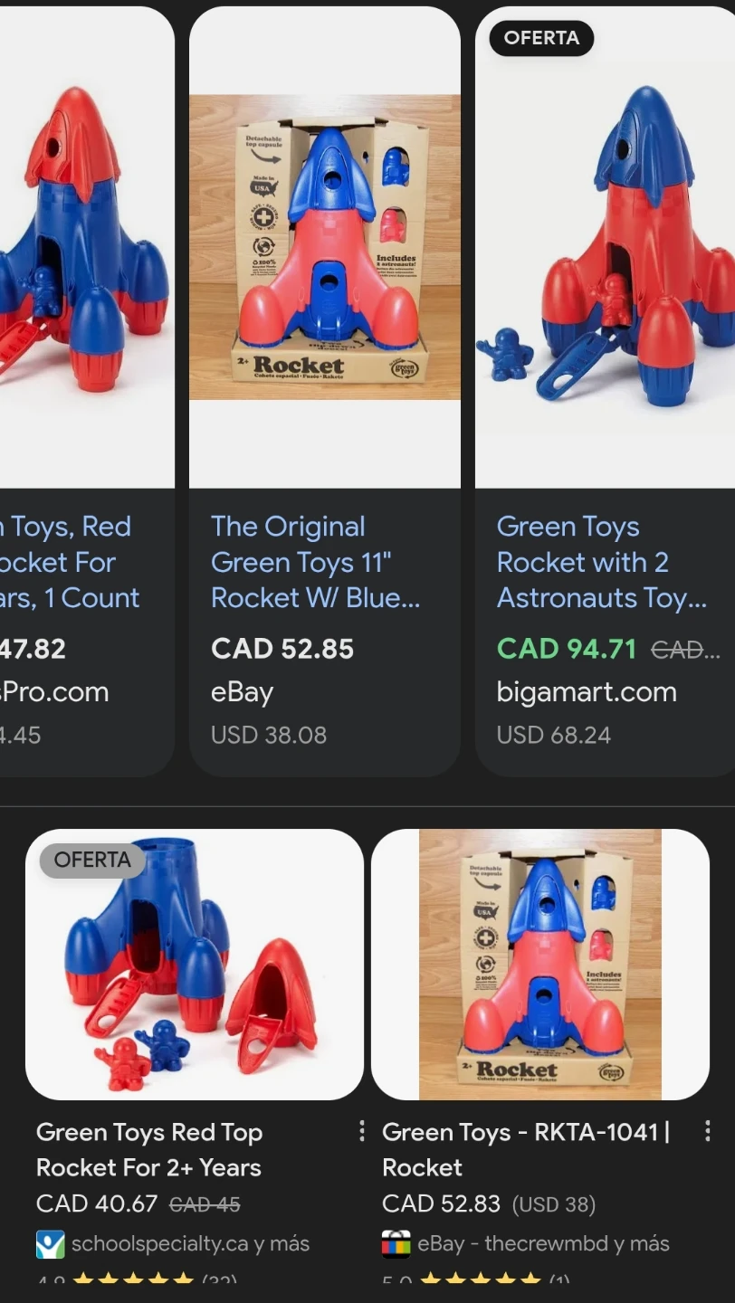 Green Toys Rocket with 2 Astronauts - photo 4
