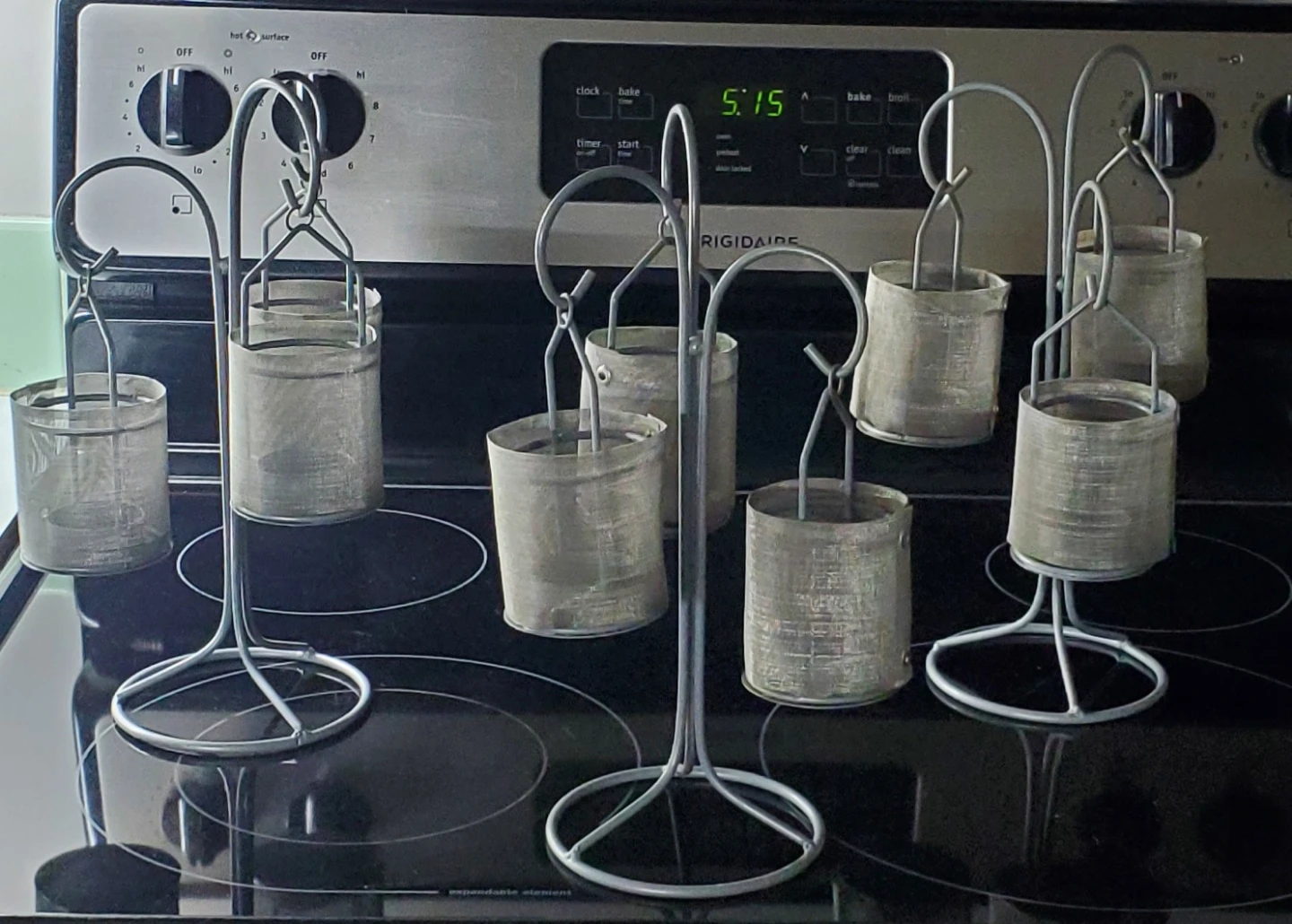 Metal tea light holders