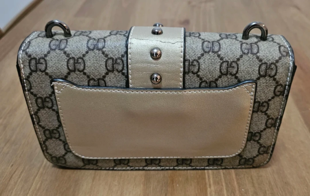 Beige Patterned Shoulder Bag - photo 2