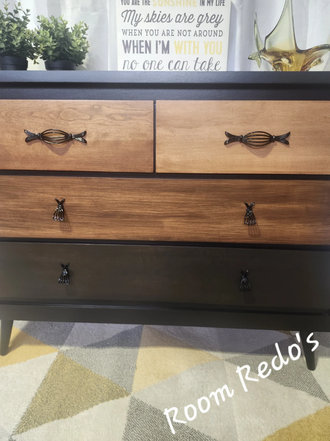 Refinished 4-Drawer Dresser