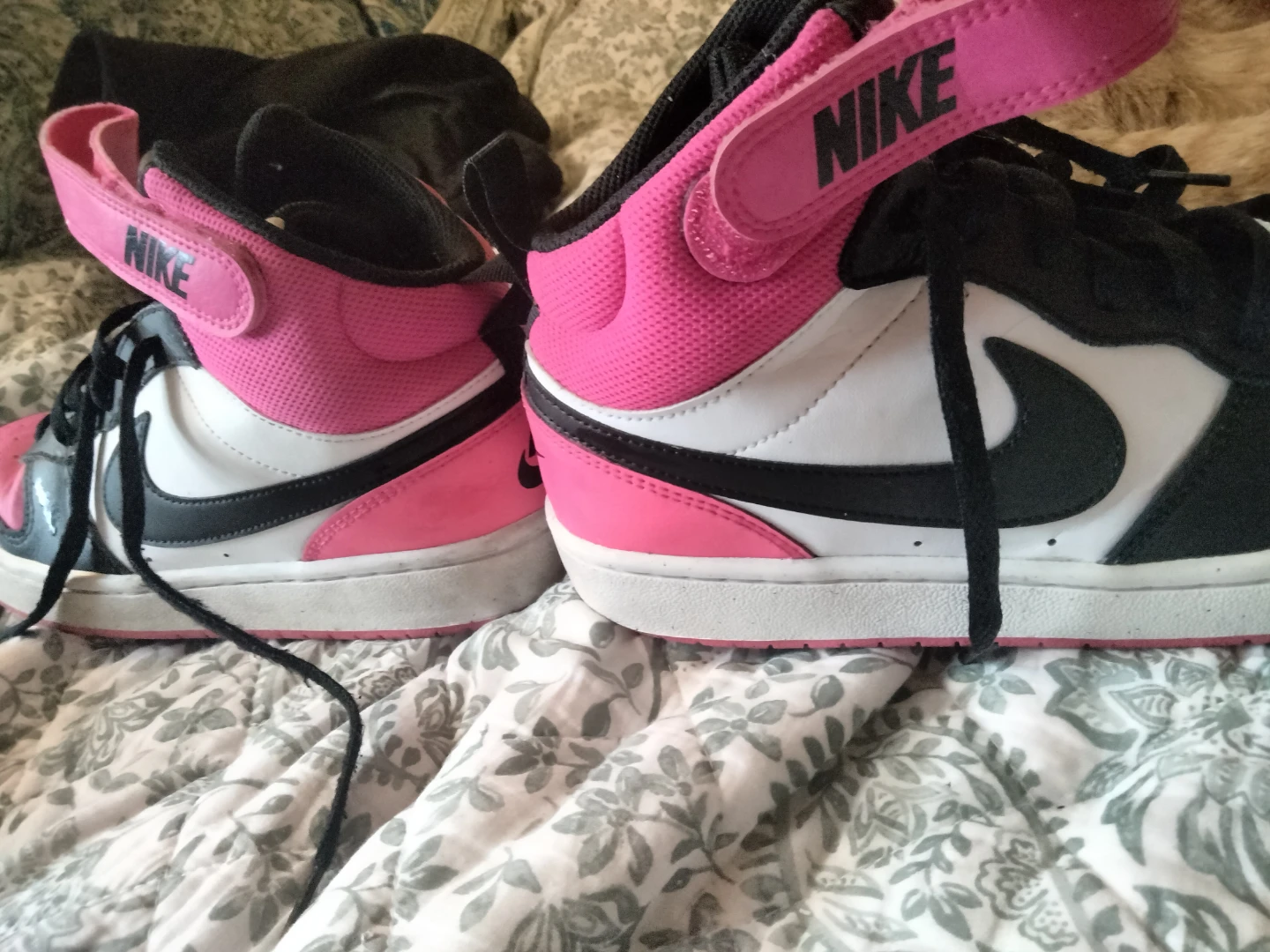 Nike Court Borough Mid 2 Pink/Black Sneakers - photo 4