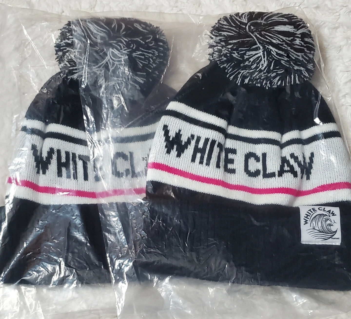 White Claw Winter Hat Scarf and Mittens Set