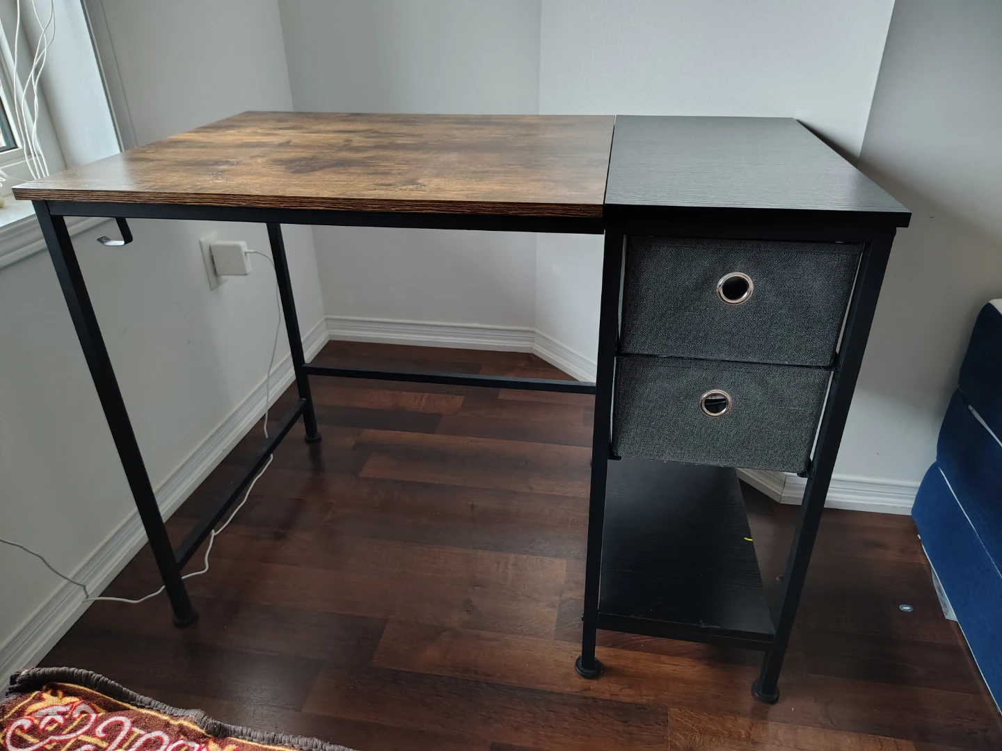 Two-Tone Desk with Drawers - photo 3