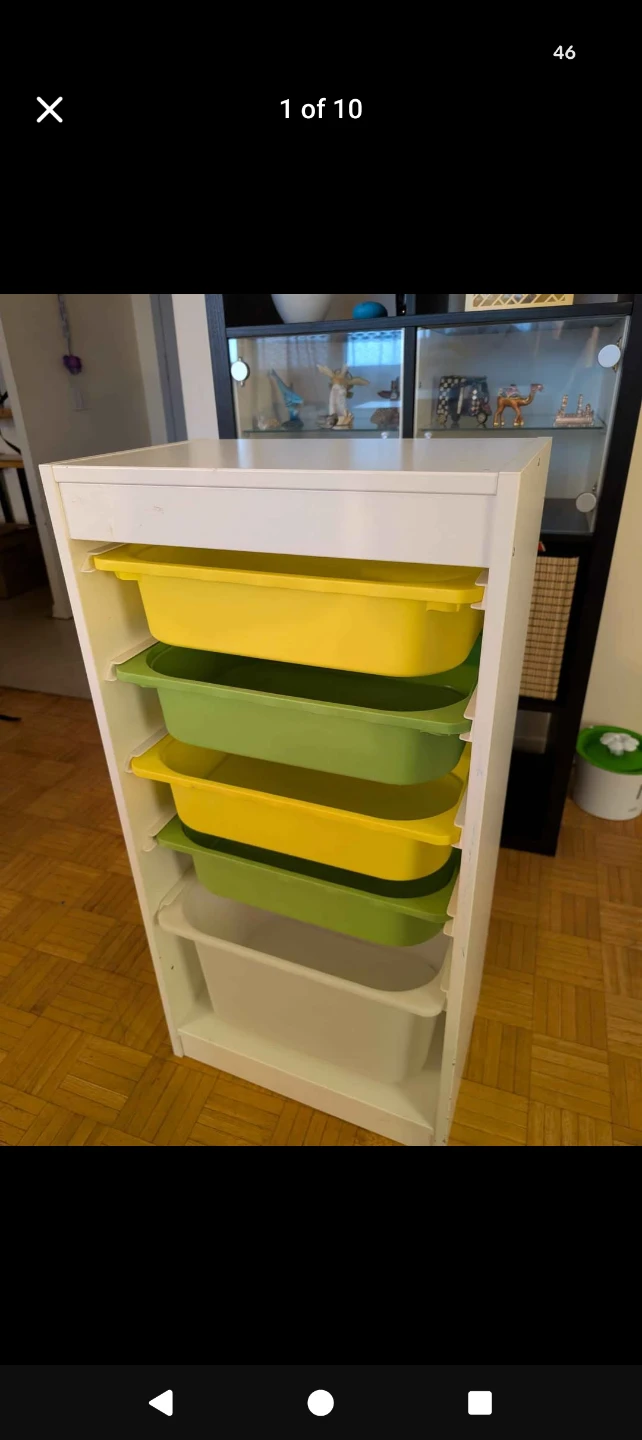 IKEA Trofast Storage Unit with Bins