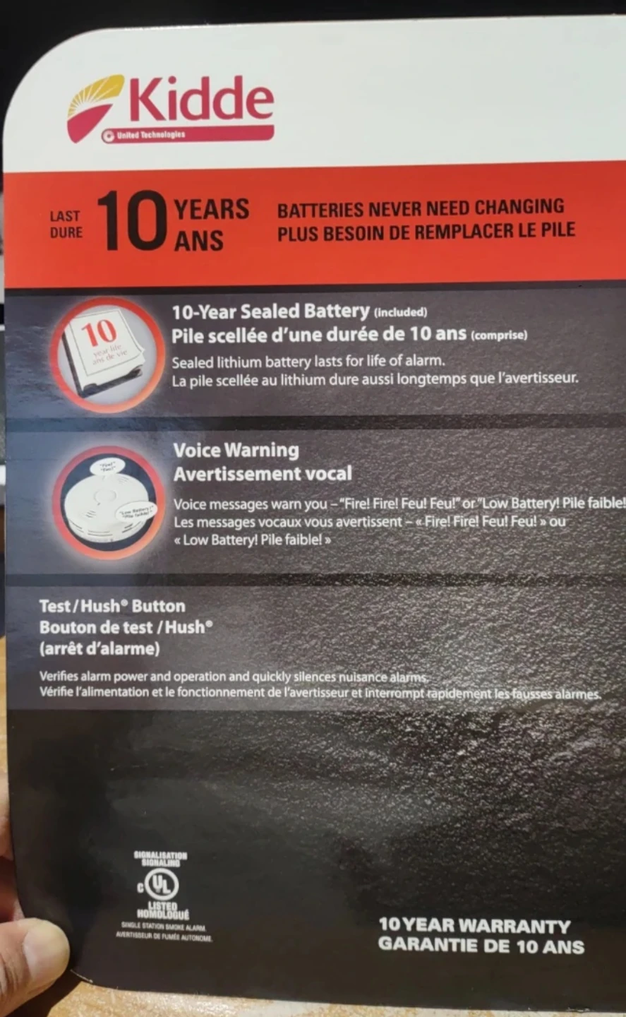 Kidde 10-Year Smoke Alarm with Sealed Lithium Battery - photo 4