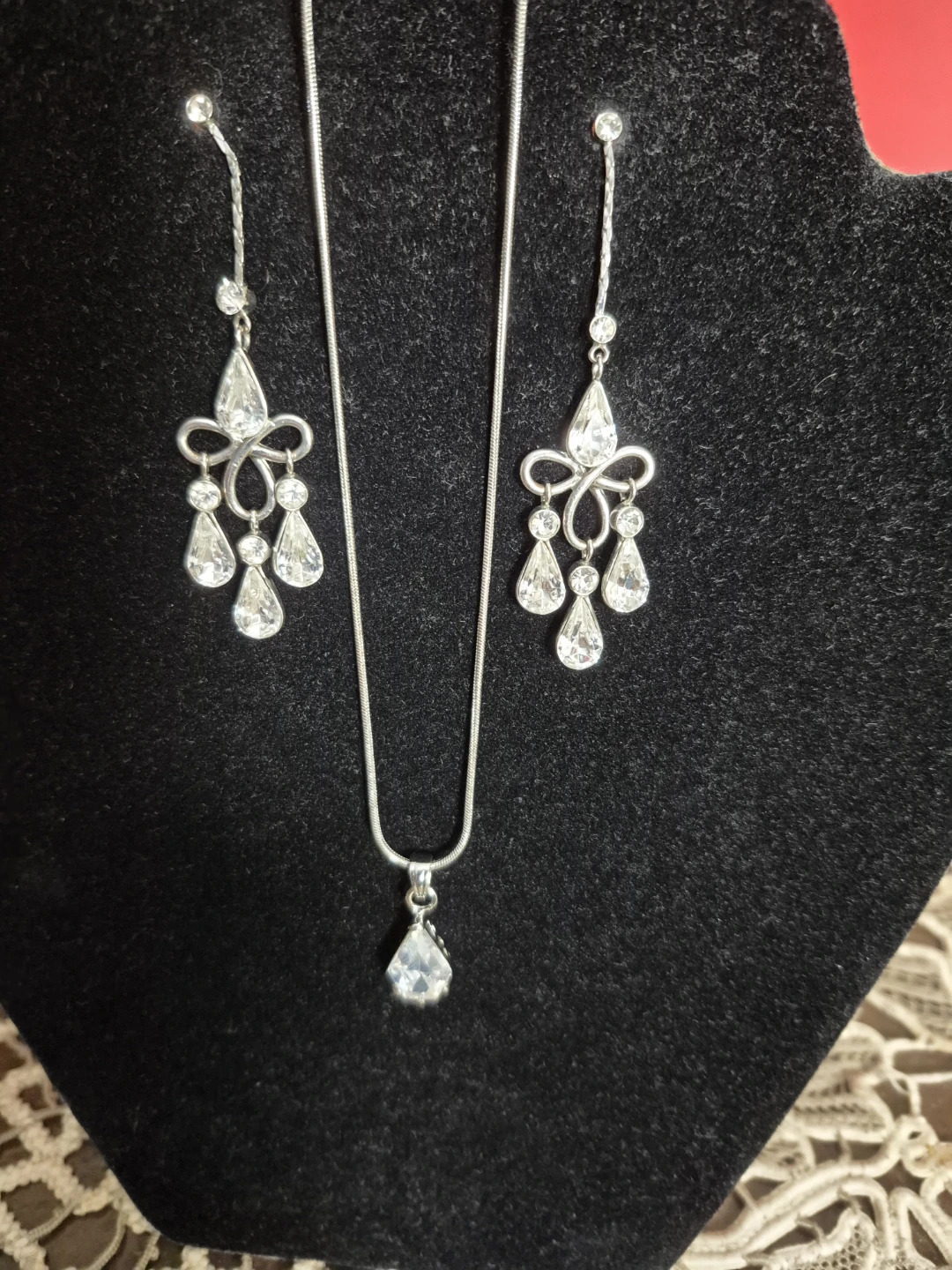 diamond look Necklace and Earring Set
