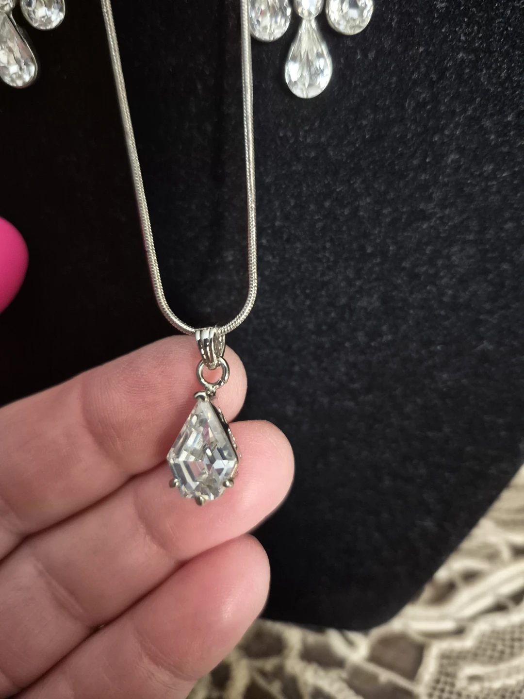 diamond look Necklace and Earring Set - photo 4