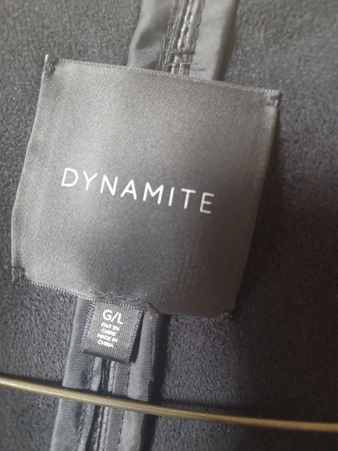 Dynamite Black Faux Leather Jacket - Size L - photo 2