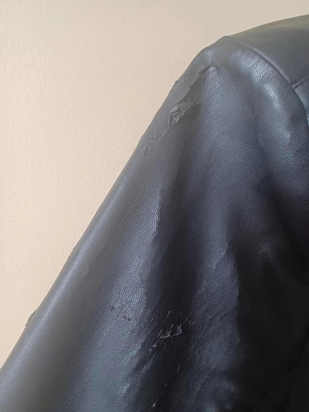 Dynamite Black Faux Leather Jacket - Size L - photo 3