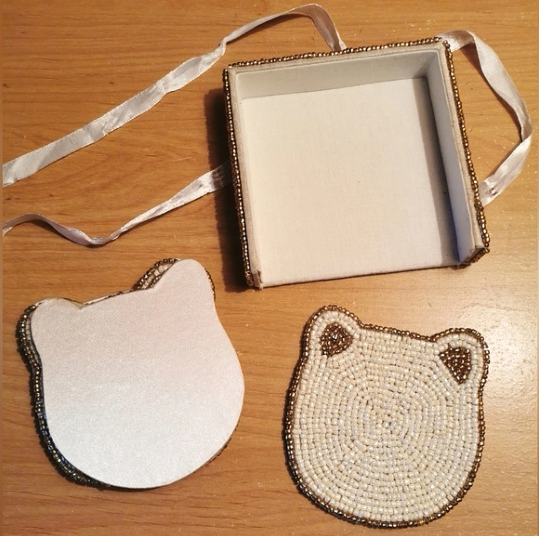 Beaded Cat Coaster Set - photo 5