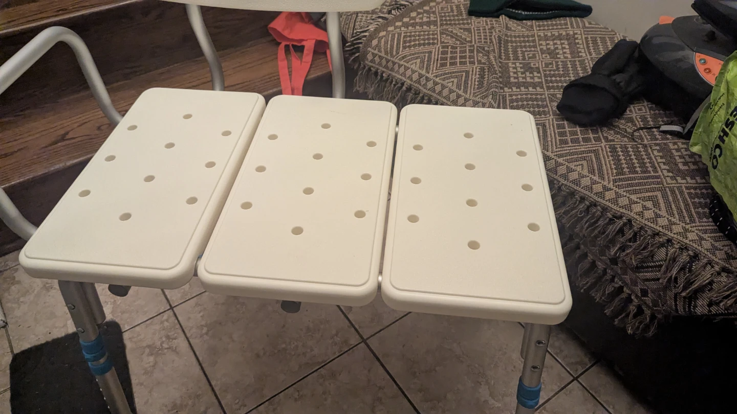 Adjustable Shower Chair with Backrest - photo 2