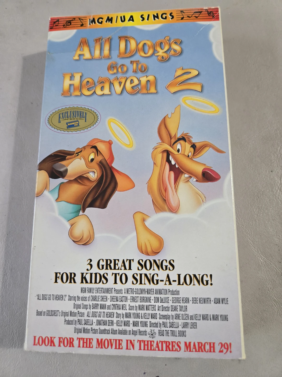 Kids VHS Tapes - All Dogs Go To Heaven 2, Charlotte's Web
