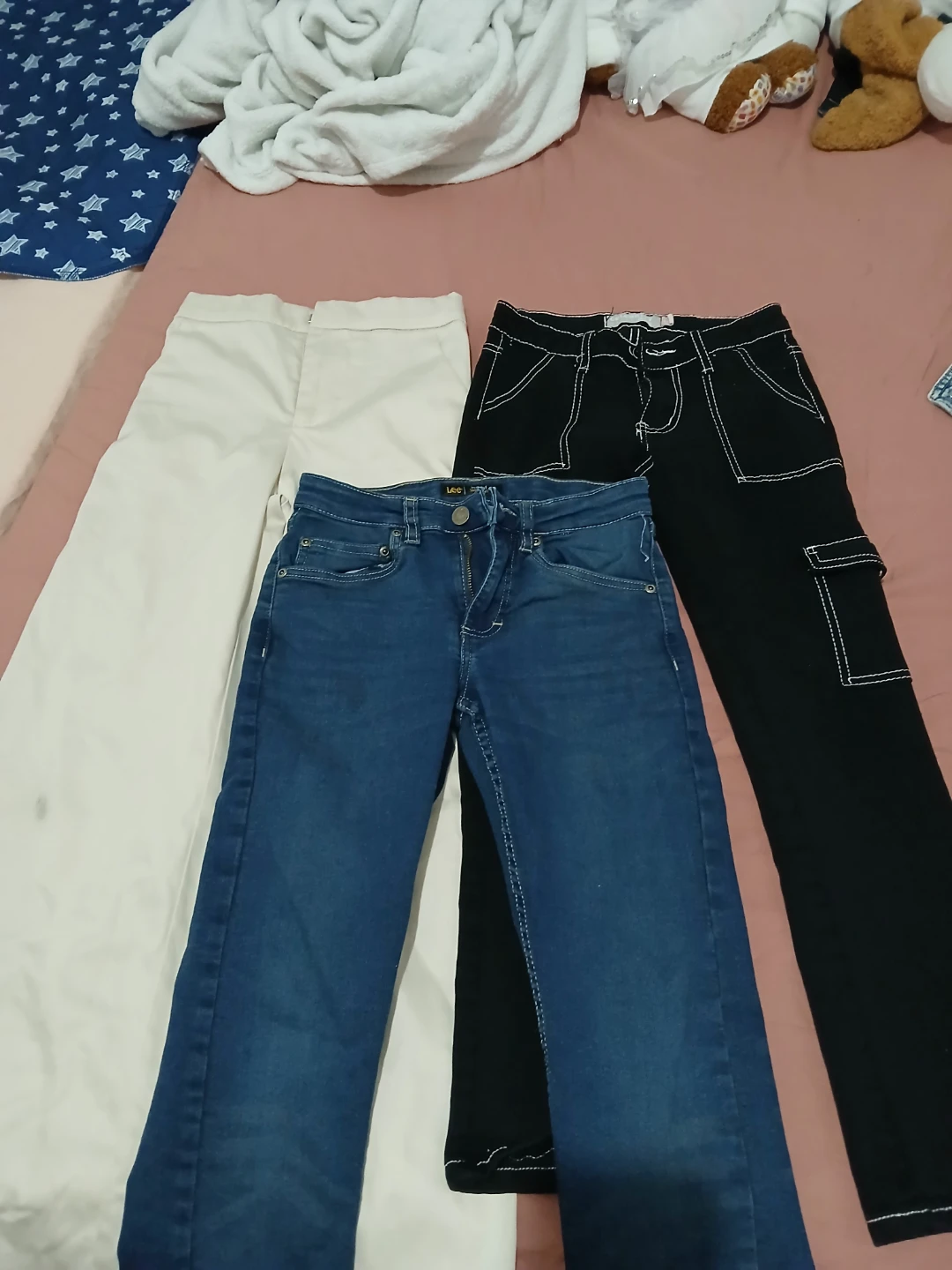 Girls' Clothing Bundle: Dress, Swimsuit, Jeans