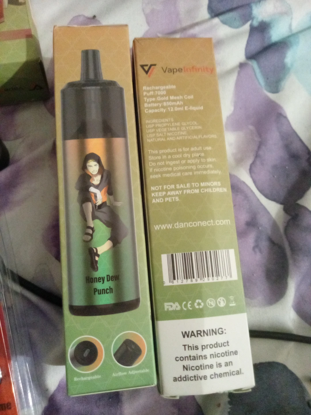 Vape Infinity 7000 Puffs - Honey Dew Punch - photo 2