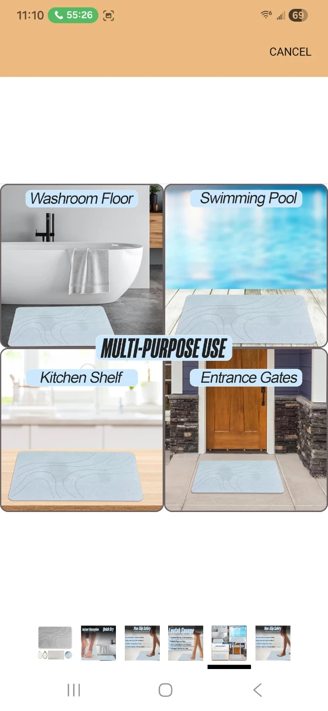 Premium Loofah Sponge Non-Slip Bath Mat - photo 2