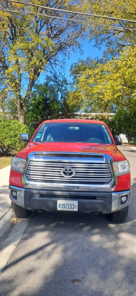 Red Toyota Tundra Truck with Camper Shell - photo 4