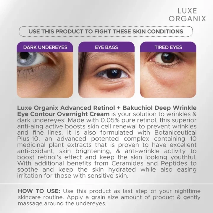 LUXE ORGANIX Advanced Retinol + Bakuchiol Deep - photo 4