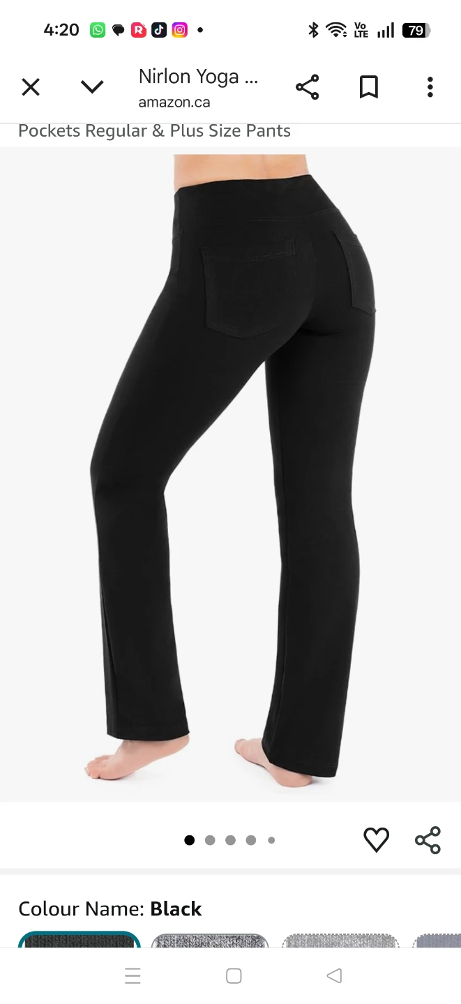 Great quality NIRLON  Yoga Pants, straight leg