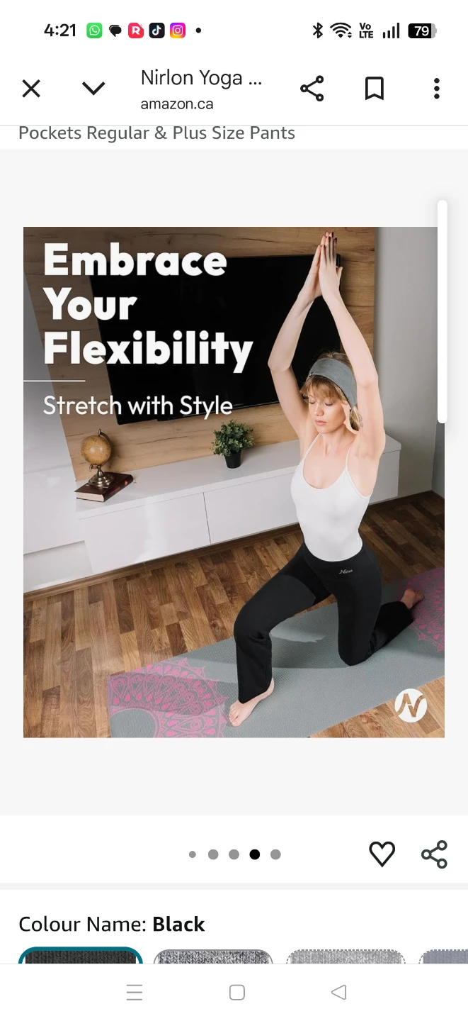 Great quality NIRLON  Yoga Pants, straight leg - photo 4